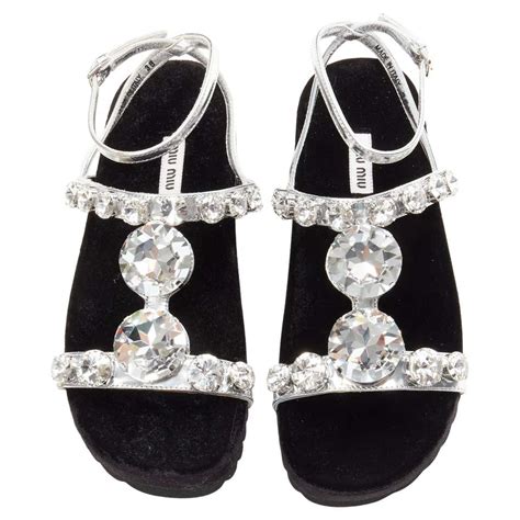 miu miu crystal sandals|miumiu sandalen sale.